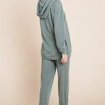 Super Lady Full Size Long Sleeve Hoodie and Tied Pants Set - All Mine Now Clothing