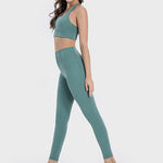 Millennia Pocketed High Waist Active Leggings - All Mine Now Clothing