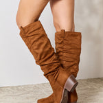 East Lion Corp Block Heel Knee High Boots - All Mine Now Clothing