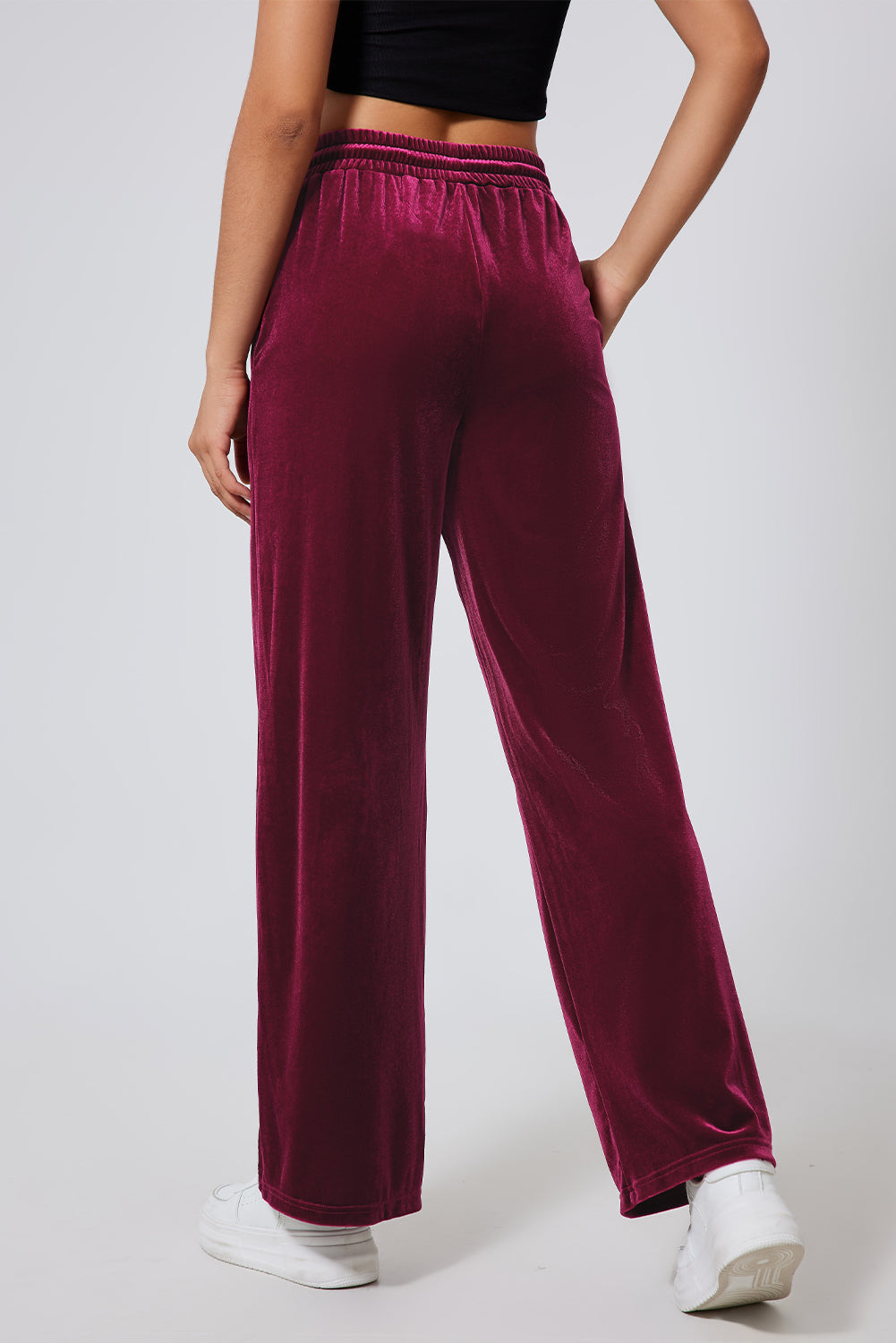 Drawstring Wide Leg Active Pants - All Mine Now Clothing