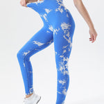 Tie-Dye High Waist Active Leggings - All Mine Now Clothing