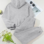 Dropped Shoulder Long Sleeve Hoodie and Pants Active Set - All Mine Now Clothing