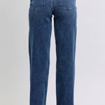 Judy Blue Full Size Raw Hem Mid Rise Jeans Trendsi