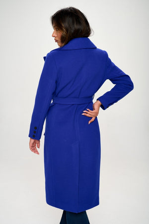 Coalition LA Double-Breasted Longline Coat with Belt - All Mine Now Clothing