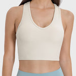 Millennia Scoop Neck Wide Strap Active Tank - All Mine Now Clothing