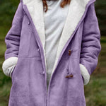 Full Size Pocketed Long Sleeve Hooded Toggle Jacket - All Mine Now Clothing