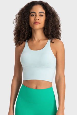 Millennia Crisscross Back Ladder Detail Sports Bra - All Mine Now Clothing