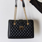 David Jones Quilted PU Leather Handbag - All Mine Now Clothing