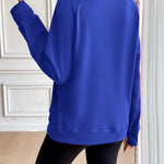 Ivy Lane Half Zip Raglan Sleeve Sweatshirt - All Mine Now Clothing