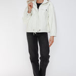 How Dare U Drawstring Hem PU Leather Zip Up Jacket - All Mine Now Clothing