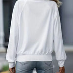 Zip Up Collared Neck Raglan Sleeve Jacket - All Mine Now Clothing