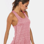 Full Size Scoop Neck Wide Strap Active Tank - All Mine Now Clothing