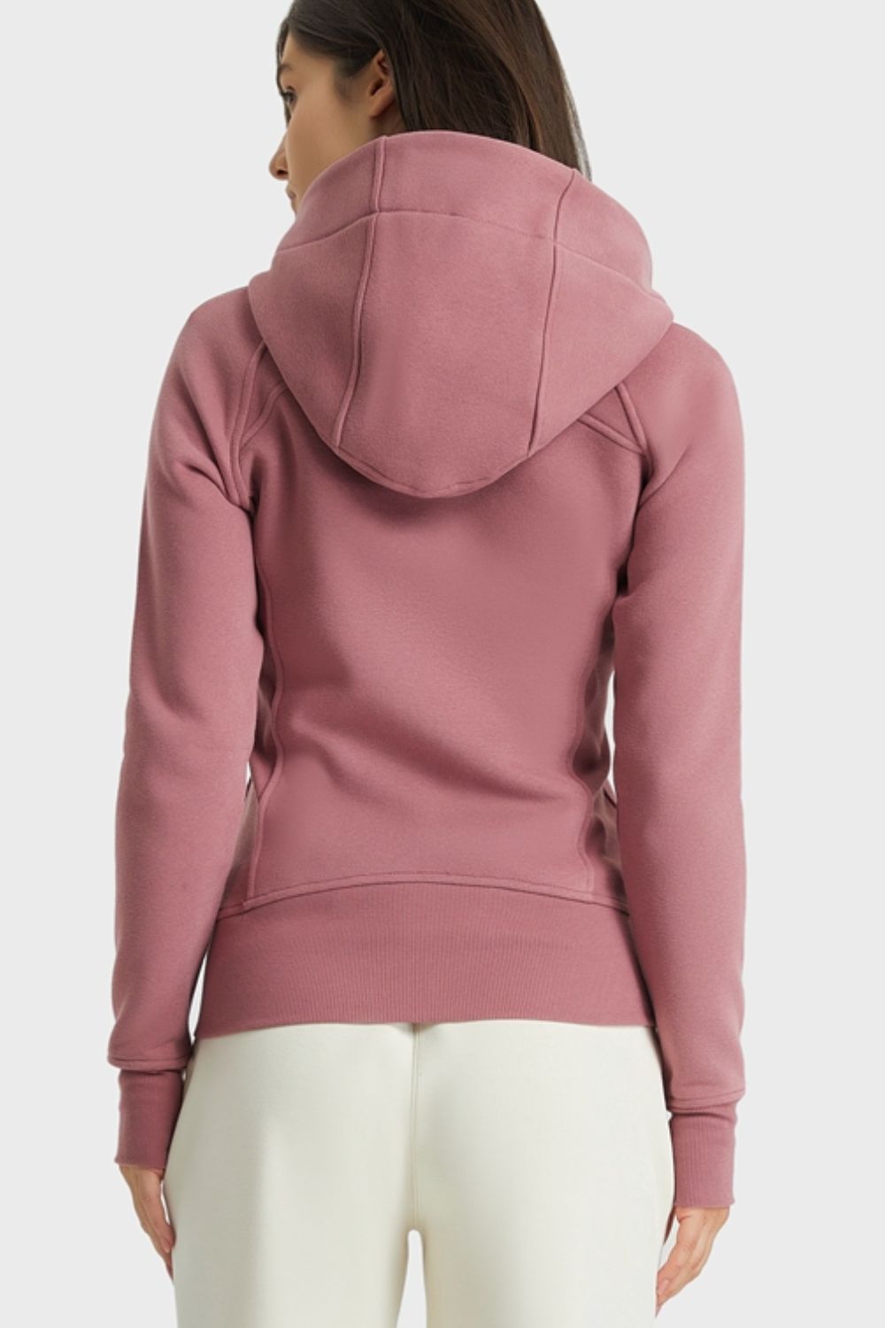 Millennia Zip Up Seam Detail Hooded Sports Jacket - All Mine Now Clothing