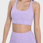 Millennia Square Neck Wide Strap Active Tank - All Mine Now Clothing