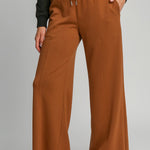 Umgee Drawstring Wide Leg Pants with Pockets - All Mine Now Clothing