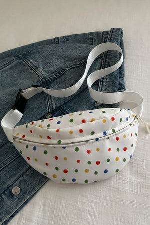 Contrast Polka Dot Crossbody Bag - All Mine Now Clothing