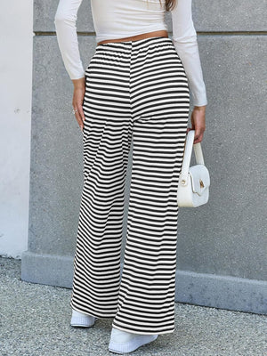 Lovelet Striped Wide Leg Pants - All Mine Now Clothing