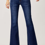 RISEN Full Size Low Rise Flare Jeans Trendsi