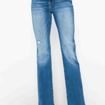 bytos Full Size Distressed High Rise Jeans with Pockets - All Mine Now Clothing