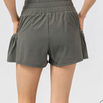 Elastic Waist Pocketed Active Shorts - All Mine Now Clothing