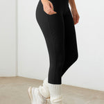 Le Lis Ribbed Crop Cami and High Waist Brushed Leggings Set - All Mine Now Clothing