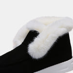 Furry Suede Snow Boots - All Mine Now Clothing