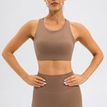 Round Neck Cutout Cropped Active Tank - All Mine Now Clothing