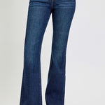 RISEN Full Size High Rise Flare Jeans with Pockets - All Mine Now Clothing