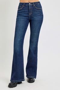 RISEN Full Size High Rise Flare Jeans with Pockets - All Mine Now Clothing