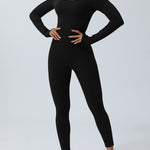 Twisted Backless Long Sleeve Jumpsuit - All Mine Now Clothing