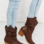 MMShoes Better in Texas Scrunch Cowboy Boots in Brown - All Mine Now Clothing