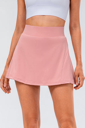 High Waist Pleated Active Skirt - All Mine Now Clothing