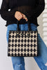 David Jones Argyle Pattern PU Leather Handbag - All Mine Now Clothing