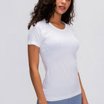 Millennia Round Neck Short Sleeve Active T-Shirt - All Mine Now Clothing