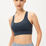 Scoop Neck Long Sports Bra - All Mine Now Clothing