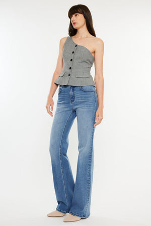 Kancan Ultra High Rise Cat's Whiskers Jeans Trendsi