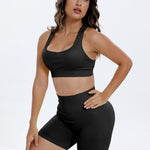 Scoop Neck Wide Strap Top and Shorts Active Set - All Mine Now Clothing