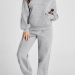 Dropped Shoulder Long Sleeve Hoodie and Pants Active Set - All Mine Now Clothing