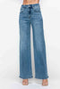 bytos Full Size High Rise Wide Leg Jeans with Pockets Trendsi