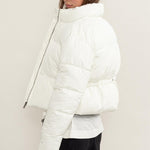 HYFVE Quilted Back Drawstring Puffer Jacket Trendsi