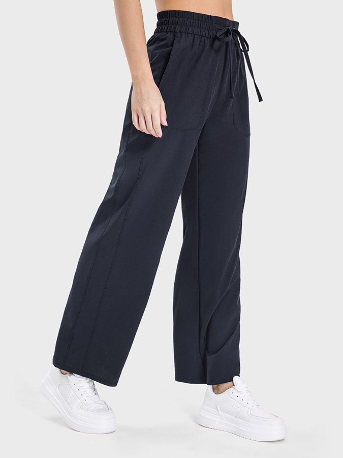 Millennia Drawstring Pocketed Active Pants - All Mine Now Clothing