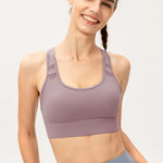 Scoop Neck Long Sports Bra - All Mine Now Clothing