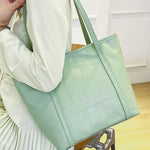 Textured PU Leather Handbag - All Mine Now Clothing