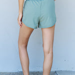 Ninexis Stay Active High Waistband Active Shorts in Pastel Blue - All Mine Now Clothing