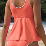 Scoop Neck Wide Strap Tankini Set - All Mine Now Clothing