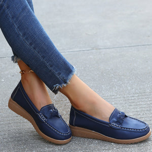 Weave Wedge Heeled Loafers - All Mine Now Clothing