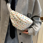 Contrast Polka Dot Crossbody Bag - All Mine Now Clothing