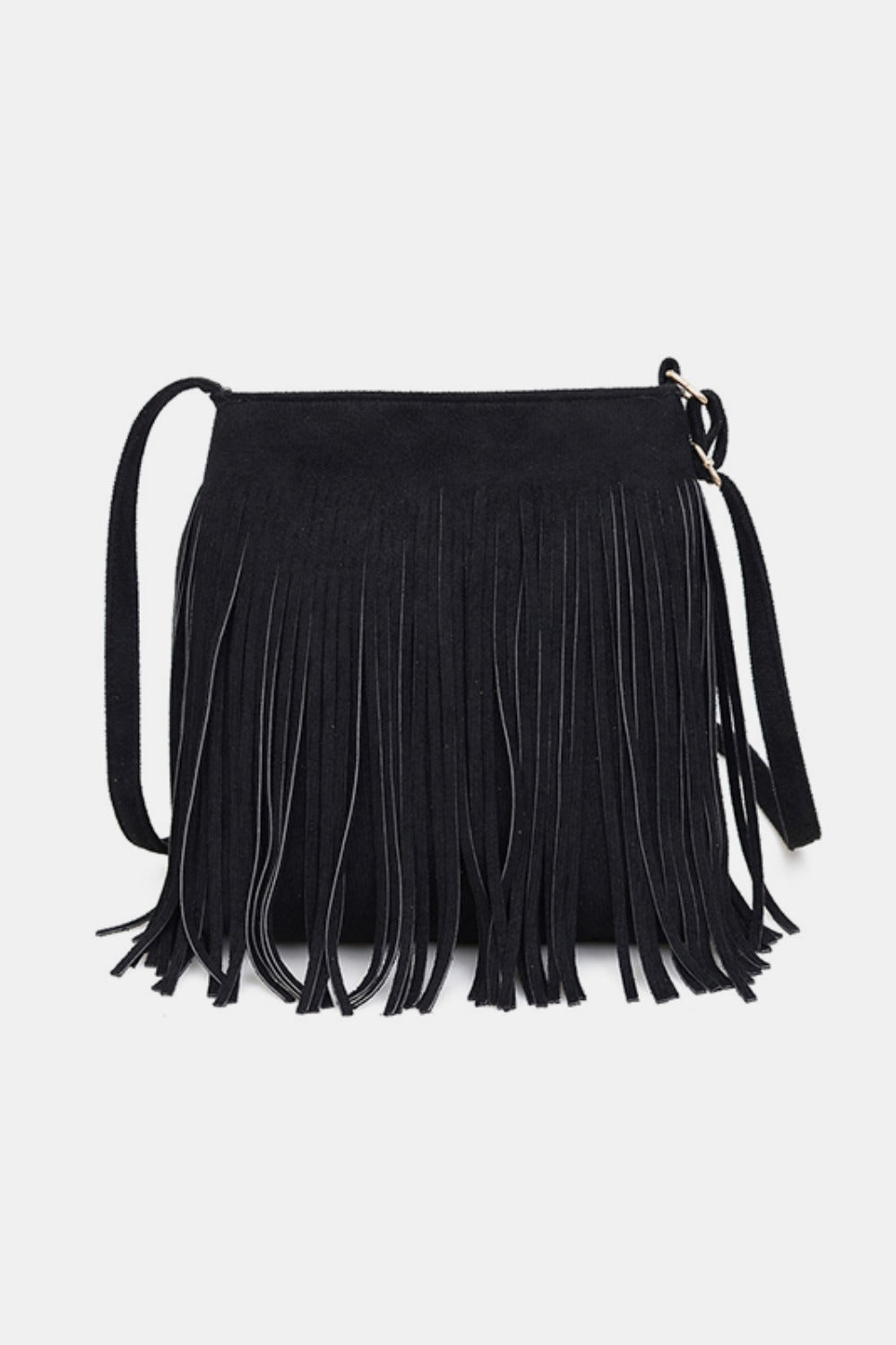 Suede Fringe Shoulder Bag - All Mine Now Clothing