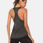 Full Size Scoop Neck Wide Strap Active Tank - All Mine Now Clothing