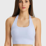 Millennia Breathable Halter Neck Sports Bra - All Mine Now Clothing